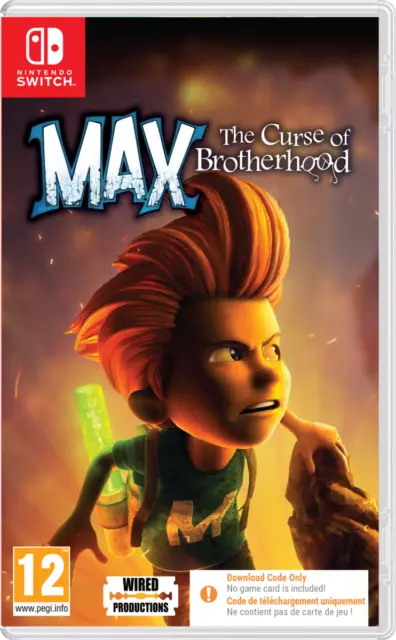 Max The Curse of Brotherhood Nintendo SWITCH (Code de téléchargement) Neuf