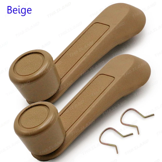 Coppia Maniglia Manovella Finestre Beige per Pickup Isuzu TFR KBZ 1981 1995
