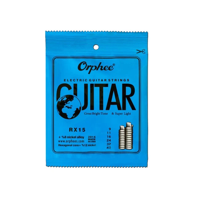 10 Set of 6pcs Orphee RX15 Electric Guitar Strings Nickel Alloy   Q5L6