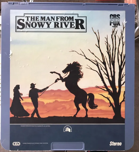The Man From Snowy River (1982)  CED RCA VideoDiscs CBS/Fox Video Vintage