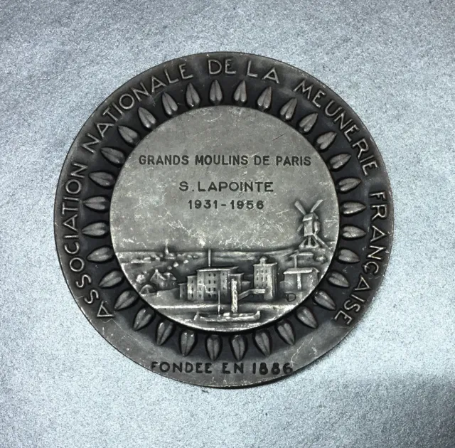 Meunerie Medaille Association Nationale De La Meunerie Française - Bronze Blanc. 2