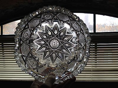 Beautiful Antique ABP Brilliant Period Cut Glass Bowl