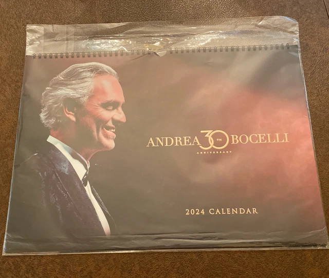 ANDREA BOCELLI 30TH Anniversary 2024 calendar 20.00 PicClick