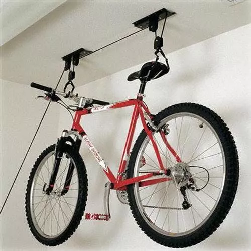 Vélo Bicyclette 20KG Rangement Ascenceur Montage Plafond Poulie Treuil Garage /