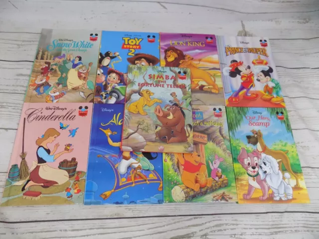 Lot of 9 Disney Wonderful World of Reading Hardback Books Cinderella Lion King