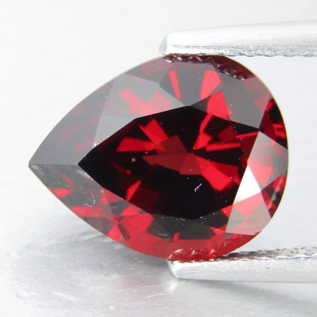 4.95Cts Stunning Natural Pyrope Garnet 11.8x9.5x6.2mm Pear Cut Loose Gemstone