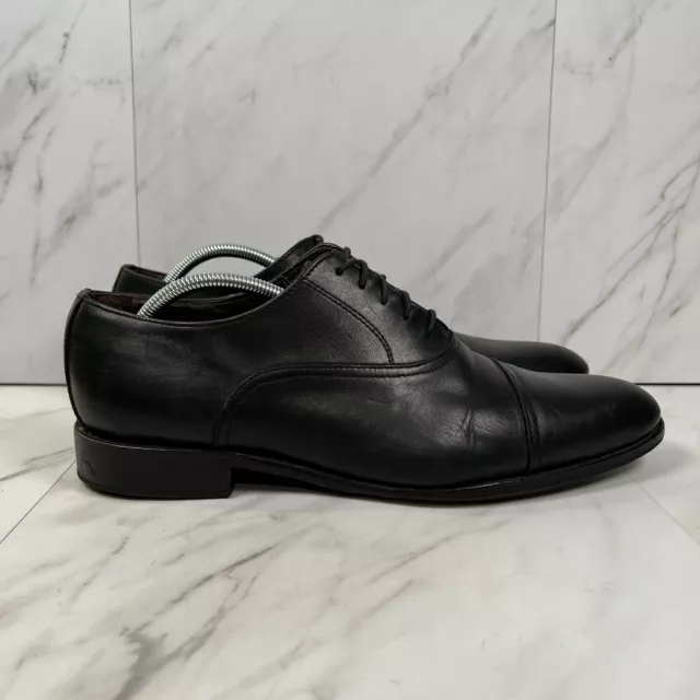 TO BOOT NEW York Derrick Mens Size 11 Black Leather Cap Toe Oxford ...