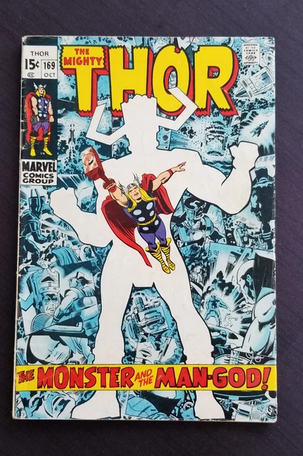 Thor #169 (Marvel 1969) Origin of Galactus as Ta! 1st App of Black Winter! 57a