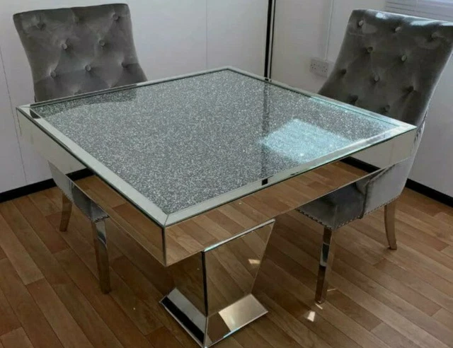 Crushed diamond shop dining table