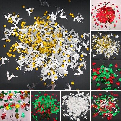 1* Bolsa de Arte Plásticos Confeti Lentejuelas Coloridas para Fiestas de Navidad Decoración