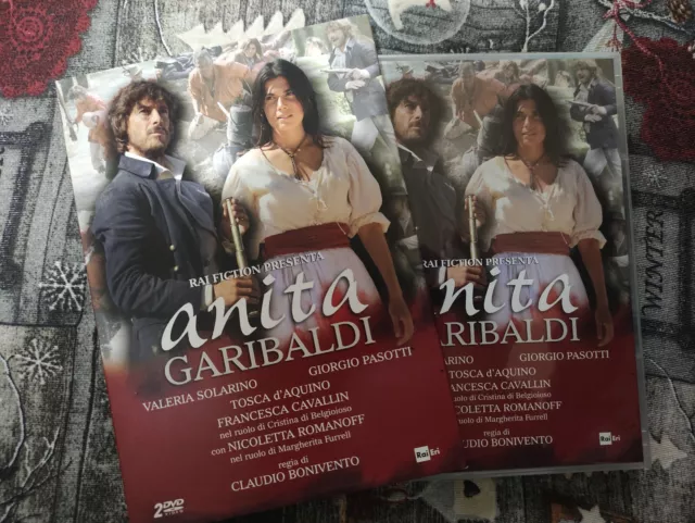 Anita Garibaldi DVD 2 Dischi Rai Serie Tv Completa Fiction Fuori Catalogo