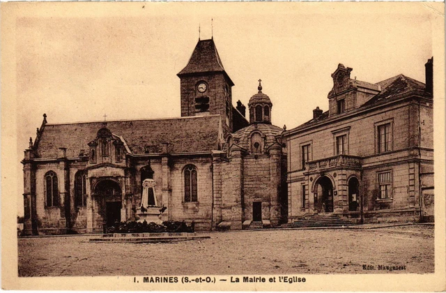 CPA Marines La Mairie et Eglise (1318239)