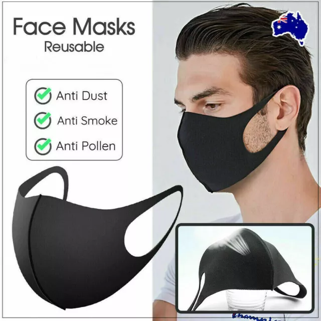 AU 10 X Fashion Unisex Washable Reusable Durable Face Mask Protective Face Mask