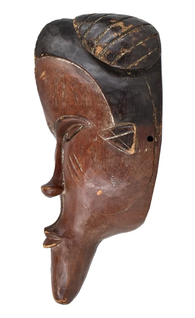 Chokwe Mask With Handle Wood Congo African Art 3