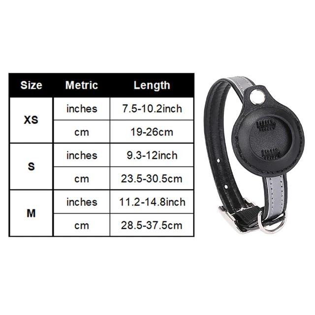 Training Reflective Cat Collar Puppy Anti Lost Holder Compatible For Airtag