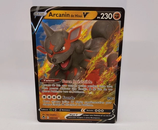 Pokémon Arcanin de Hisui V 090/195 EB12 Epée & Bouclier Tempête Argentée FR NEUF
