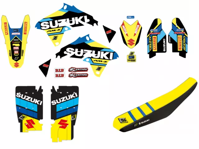 Kit Déco Graphics + Seat Covers housse selle SUZUKI RMZ 450 2008 >2017