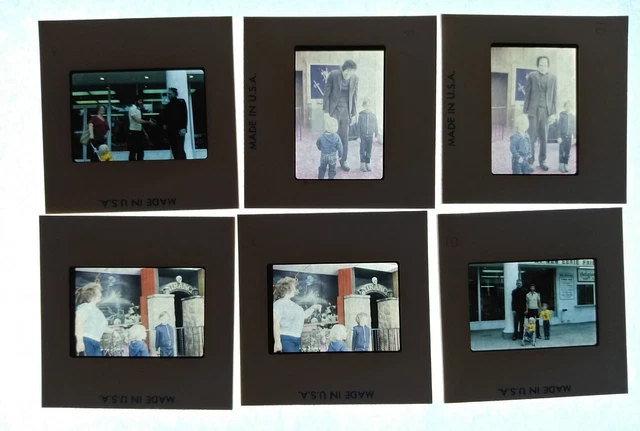 Ecktachrome Photo Slide Vtg Boy Brothers Family Frankenstein Actor Halloween Lot