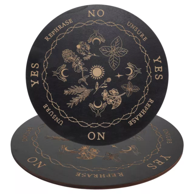 2pcs Portable Decorative Divination Message Board Pendulum Boards