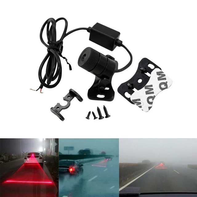 Car LED Laser Fog Light Anti-Collision Taillight Warning Lamp Light Tail Bulb