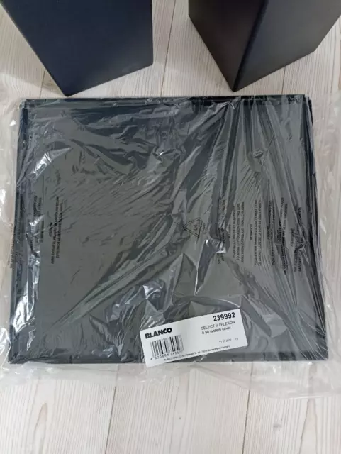 Blanco Select 50 Systemabdeckung schwarz für Mülltrennungssystem