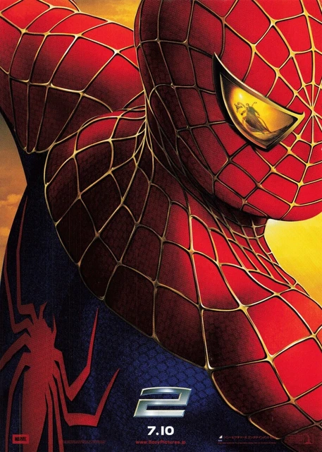 Spider-Man 2 Tobey Maguire 2004 Sam Raimi movie Japanese Chirashi flyer B5