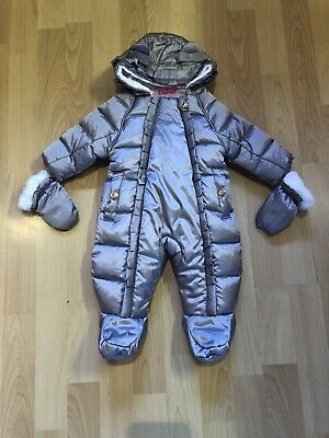 Ted Baker Baby Snowsuit Girl YOLINA Hooded snowsuit Coat ears Size 0-3 Month NEW