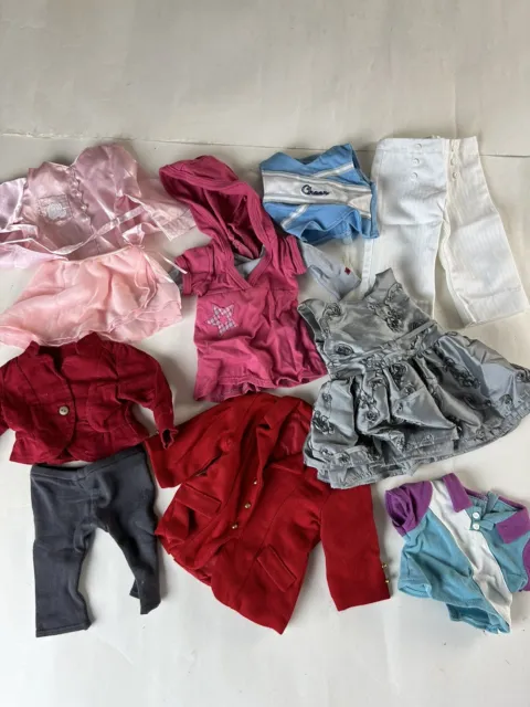 American Girl Doll Clothing Lot Pleasant Company Dress Shirt Jacket Pant Clothes