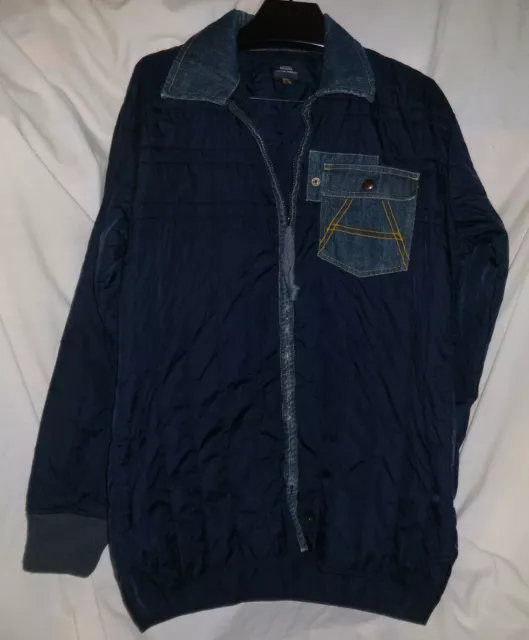 G-STAR RAW DENIM Quilted Shirt Jacket Blue Sz XL $59.99 - PicClick
