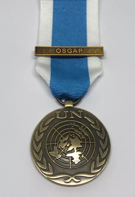 Full size UN United Nations Special Service medal with OSGAP Clasp