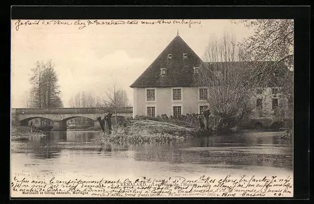 CPA Remalard, Les Ponts de l´Huisne 1903