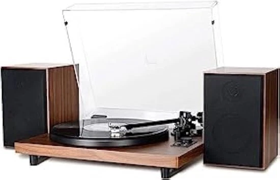 The Waves - Giradischi in vinile con luce RGB, 2024 nuovi giradischi audio domestici aggiornati, altoparlante portatile Bluetooth Waves in vinile, giradischi Bluetooth