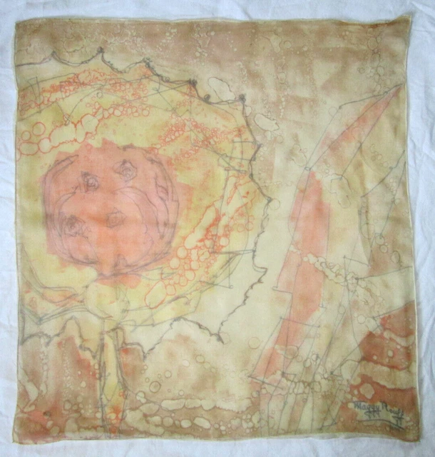 Foulard en soie vintage 80cm x 80cm scarf à saisir