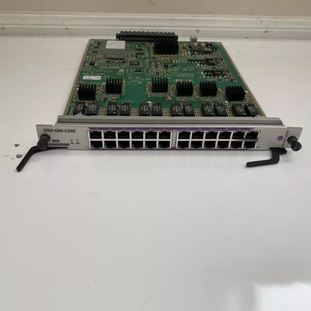 Alcatel-Lucent  OS9-GNI-C24E 24 Port Network Interface Module OS9700 OS9800 3