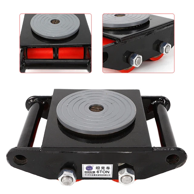 6T Industrial Machinery Mover rulli per carichi pesanti 360° telaio di trasporto rulli
