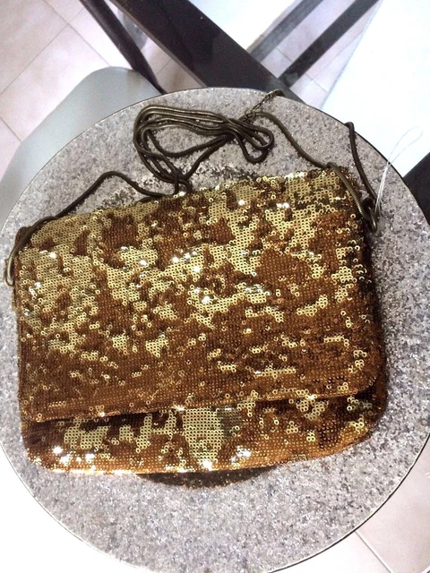 Minaudière Dentelle Blanche Crème - Chaînette Dorée - Pour Mariage & Soirée - Taille Mini