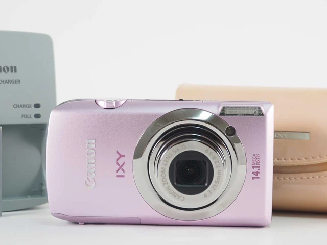美品　Canon IXY　10S　PINK　 06c03 Canon IXY 10S Pink 14.1 Mega Pixels Compact Digital Camera