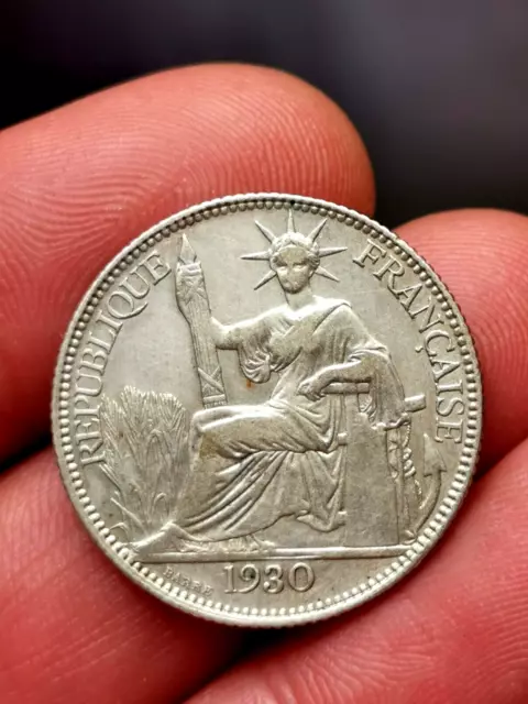 Indochine Française , 20 Centièmes argent 1930 ! 5,32 g