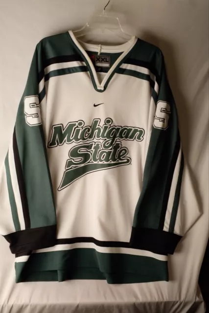 Vtg Michigan State Spartans Nike Team Jersey Mens XXL Hockey Stitched NCAA 90s