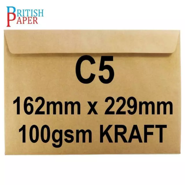 C5 C6 C7 A5 White Brown Kraft Envelopes Paper 4 Cards Mini Small Large Craft Lot