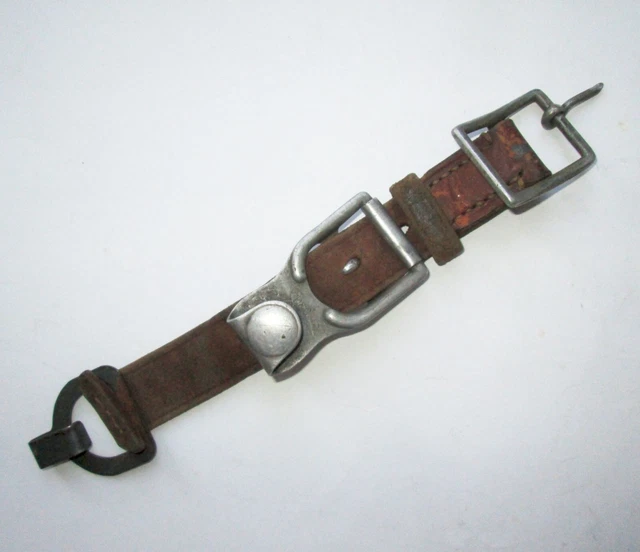 RARE WW2 GERMAN ARMY WEHRMACHT D&O LEATHER STRAP HANGER original EUR 73