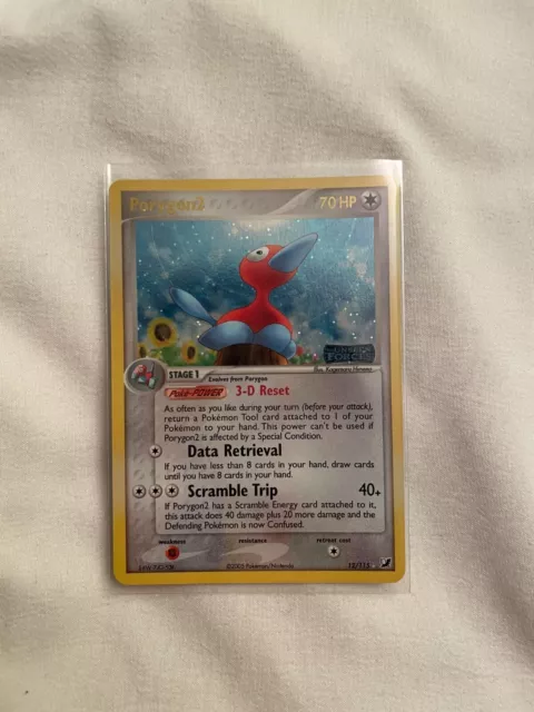 2005 Pokemon EX Unseen Forces Porygon2 Reverse Holo Foil Rare 12/115 MINT