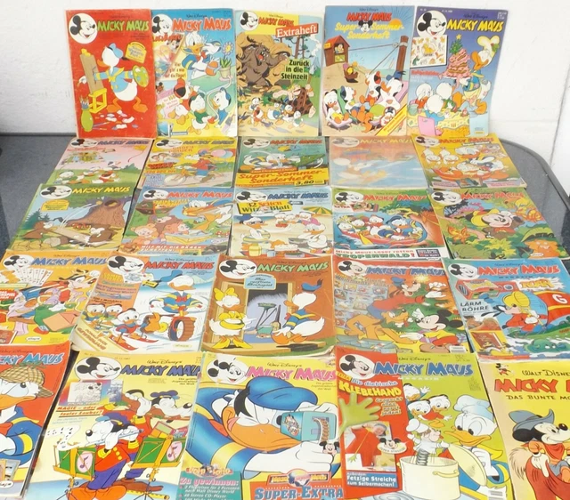 Konvolut 130 verschiedene Micky Maushefte von 1978 bis 2003