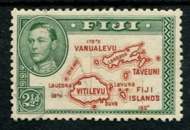 FIJI 1938-55 2½d PERF 12½ EXTRA ISLAND VARIETY SG256ba FINE USED