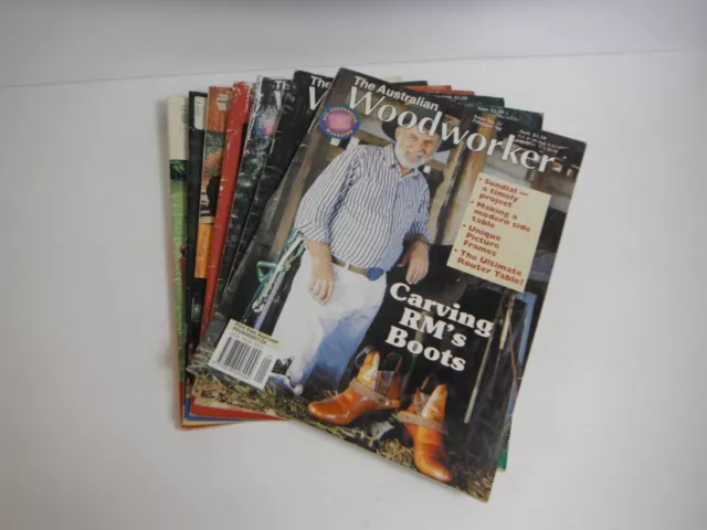 The Australian Woodworker Magazines x 7 Furniture Artworks Toys Home House