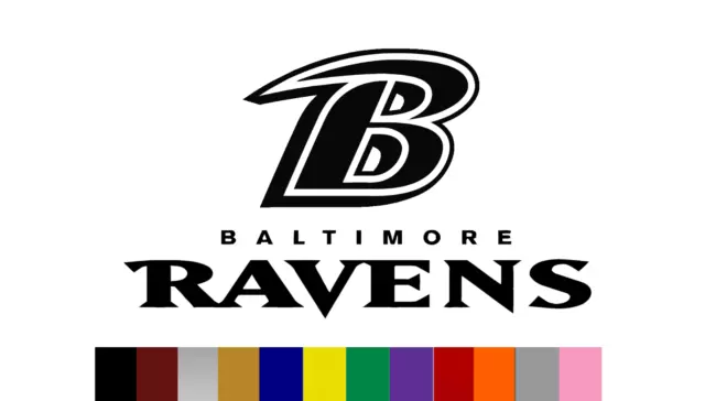 Baltimore Ravens Logo Vinyl Decal Sticker NFL Football Car Window Laptop