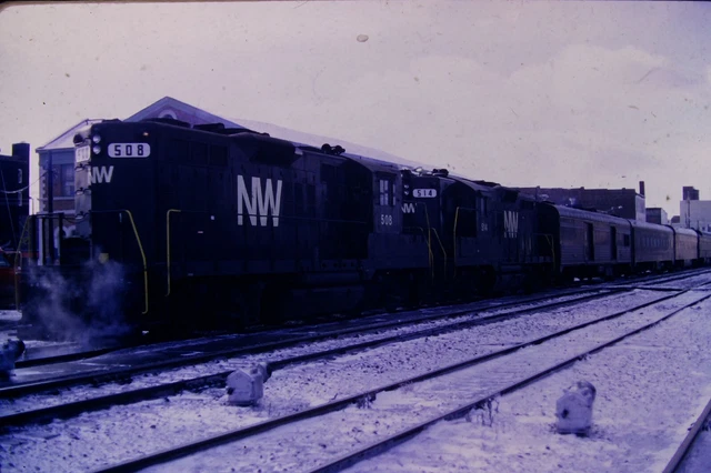 Kodachrome Original Slide Norfolk Western EMD GP9 Directors Special  (1972) 2357