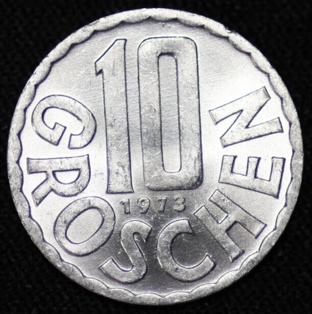 AUSTRIA ~ 1973 ~ 10 Groschen ~ ( 1 COIN ONLY ) World Coin ☘️ W-#180 ☘️