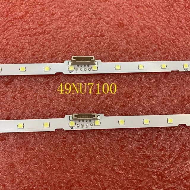 LED Backlight Strips(2)for Samsung UE49NU7100U UE49NU7372U UE49NU7379U