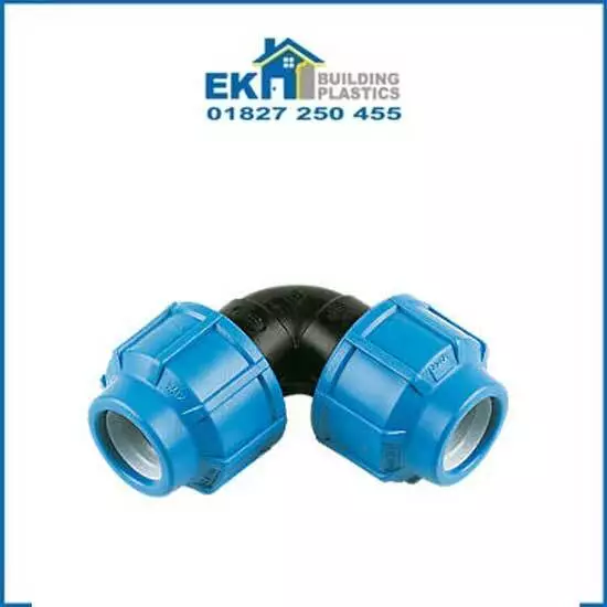 MDPE FITTINGS BLUE PIPE WATER UNDERGROUND 20mm , 25mm , 32mm